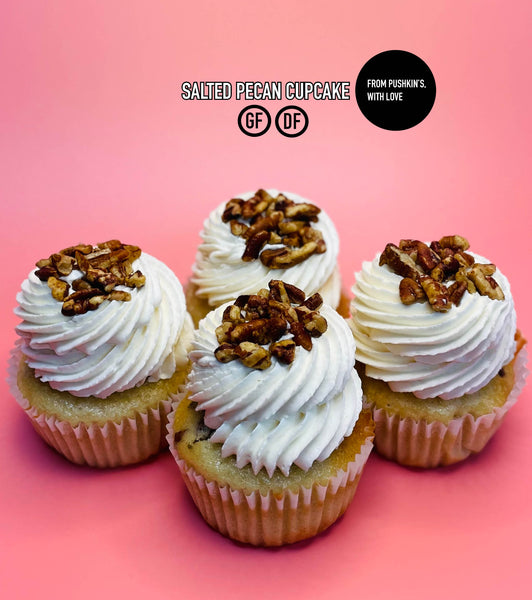 Salted Pecan Cupcakes    (4 PACK)