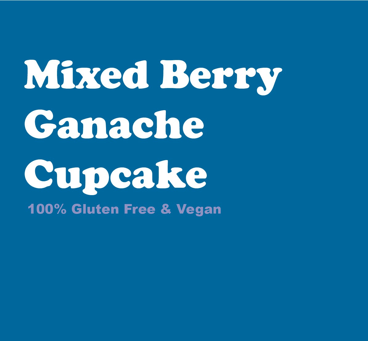 Mixed Berry Ganache Cupcakes (4 PACK)