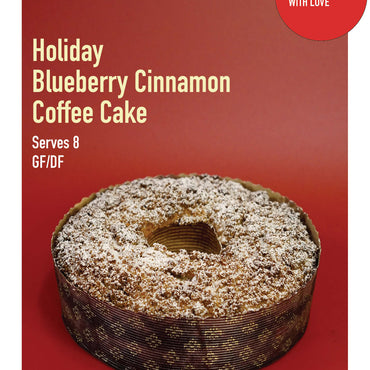 Holiday Blueberry Cinnamon Coffee Cake