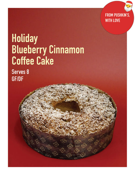 Holiday Blueberry Cinnamon Coffee Cake