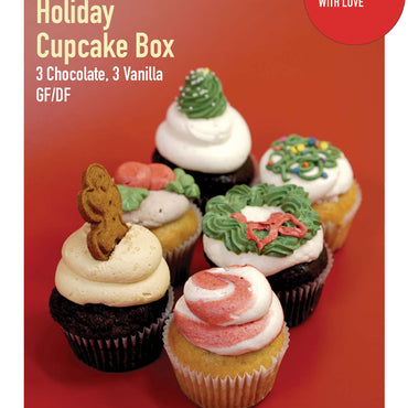 Winter Holiday Cupcake Box