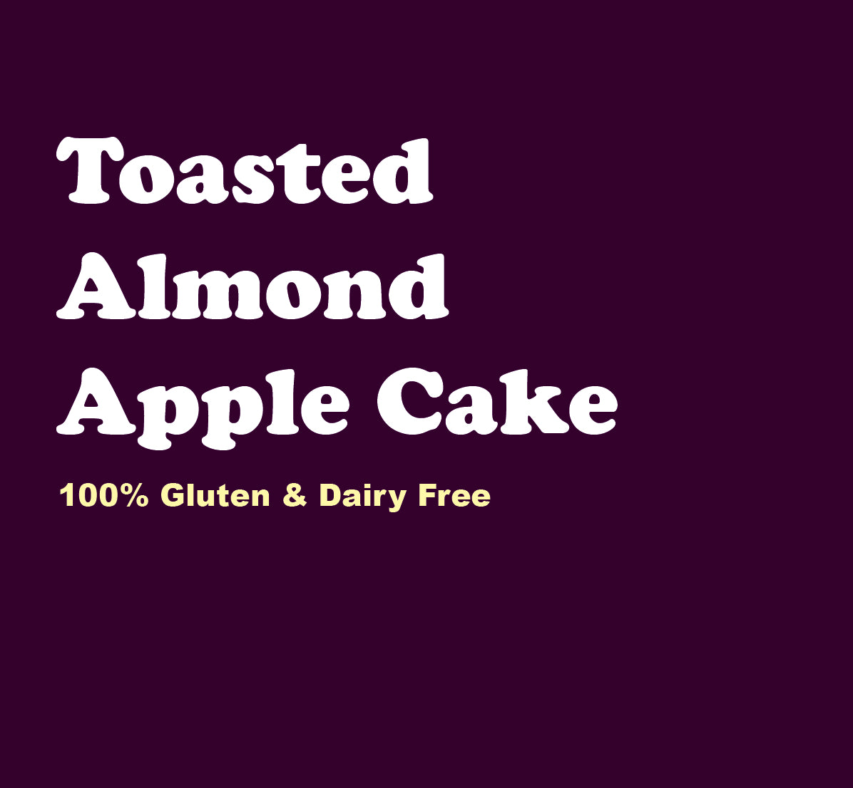 Toasted Almond Apple Cake