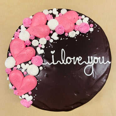 Valentine's Day Mixed Berry Ganache Cake